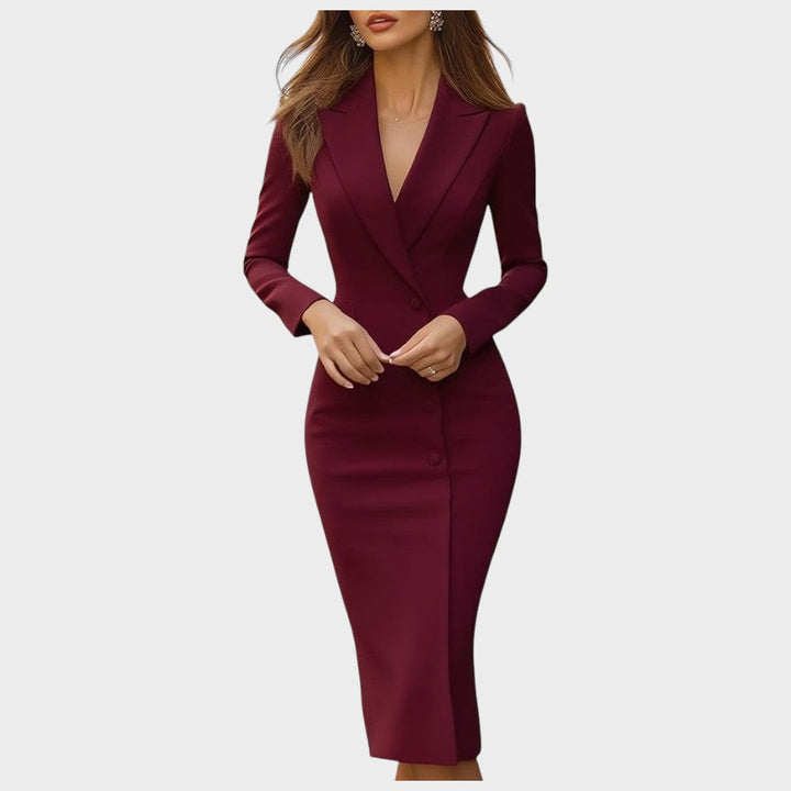 Manja - Elegantný priliehajúci blazer šaty