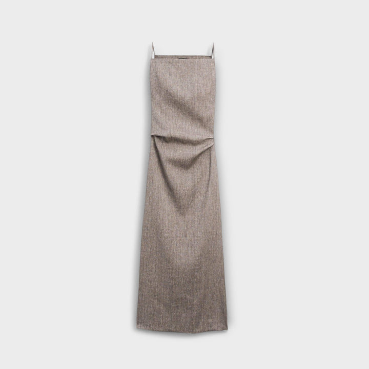 Clara - Letejúce maxi šaty z ľanovej zmesi