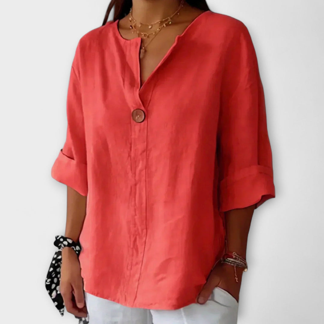 Nicole - Casual Plátenná Blúzka