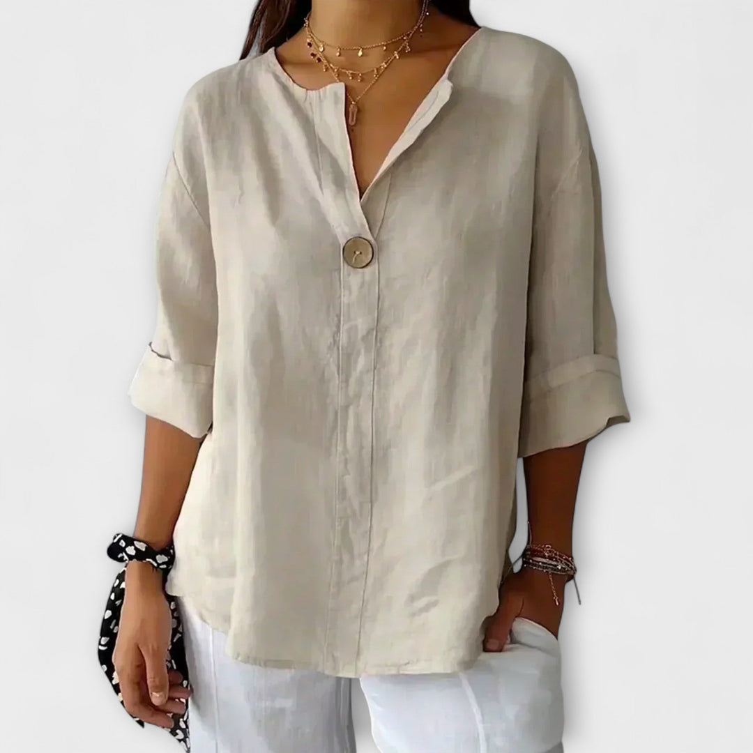 Nicole - Casual Plátenná Blúzka
