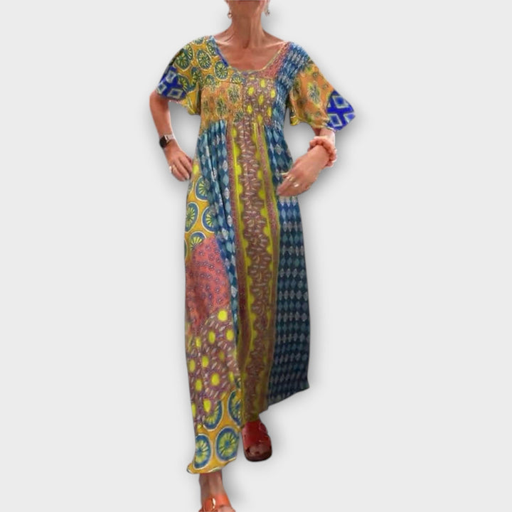Melania - Vibrantné Boho šaty