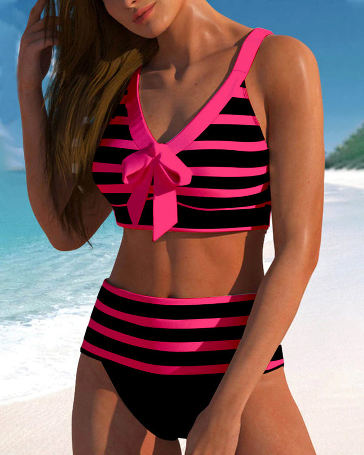 Lula - Vyšší pruhovaný bikini
