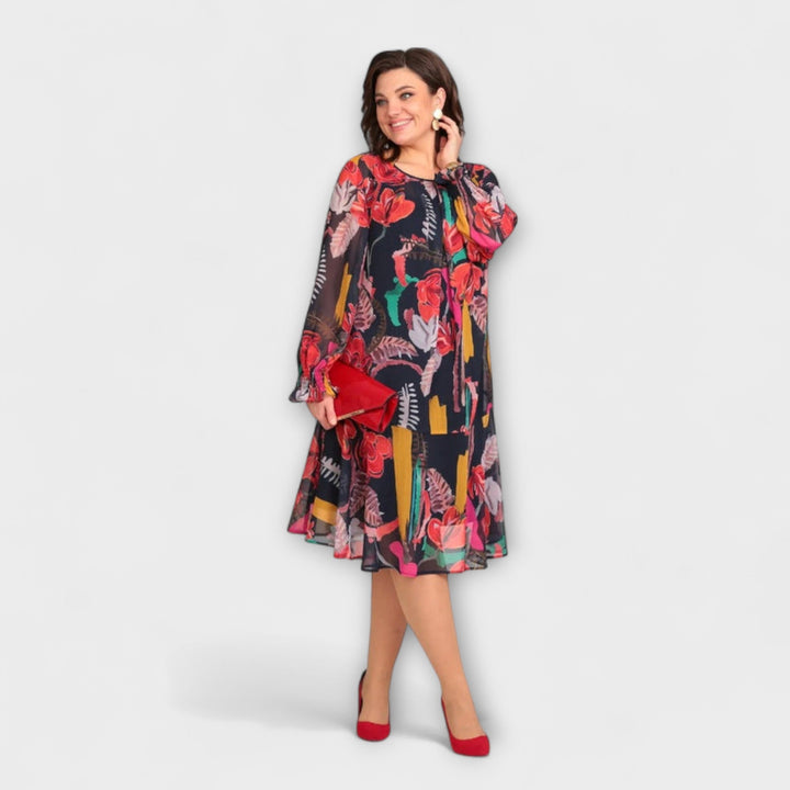 Caroline - Elegantné šaty pre plné postavy pre maximálne pohodlie