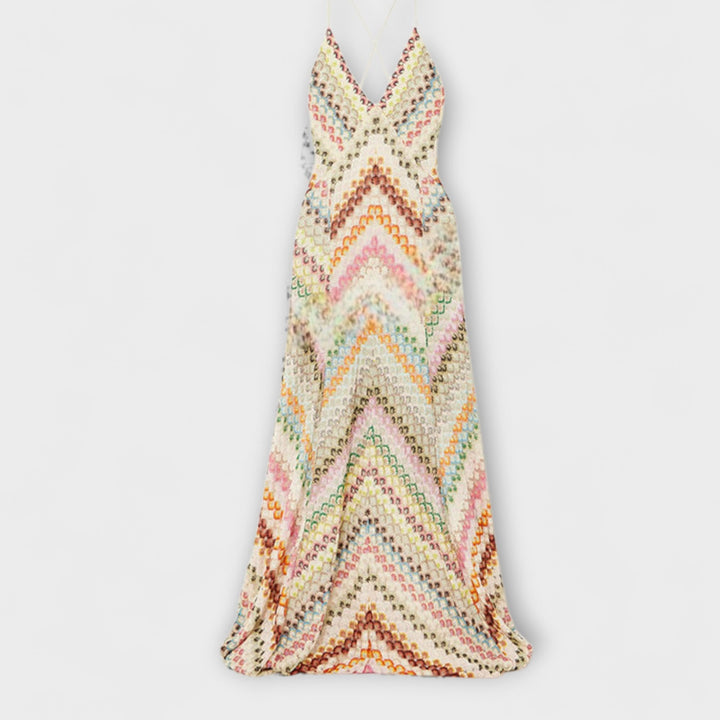 Remi - Maxi šaty s farebným herringbone vzorom od Missoni