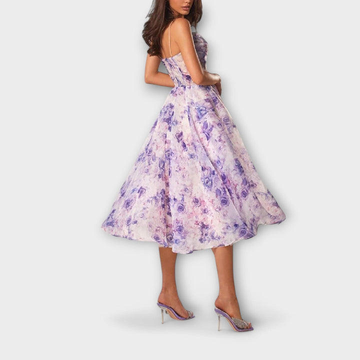 Elegantné Midi Šaty z Šifónu