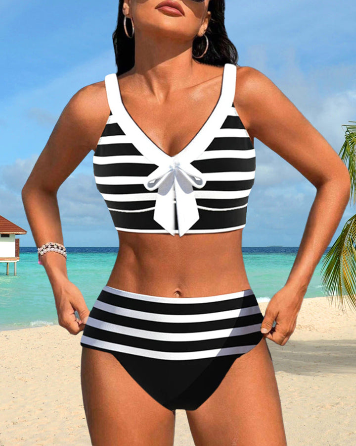 Lula - Vyšší pruhovaný bikini