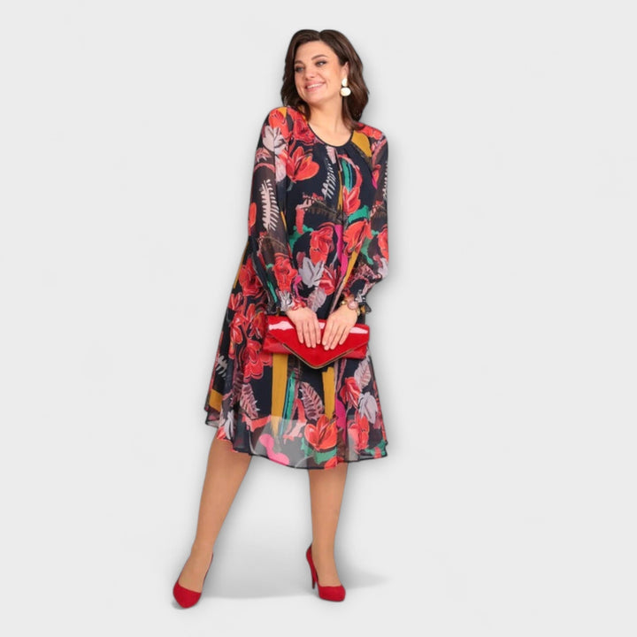 Caroline - Elegantné šaty pre plné postavy pre maximálne pohodlie