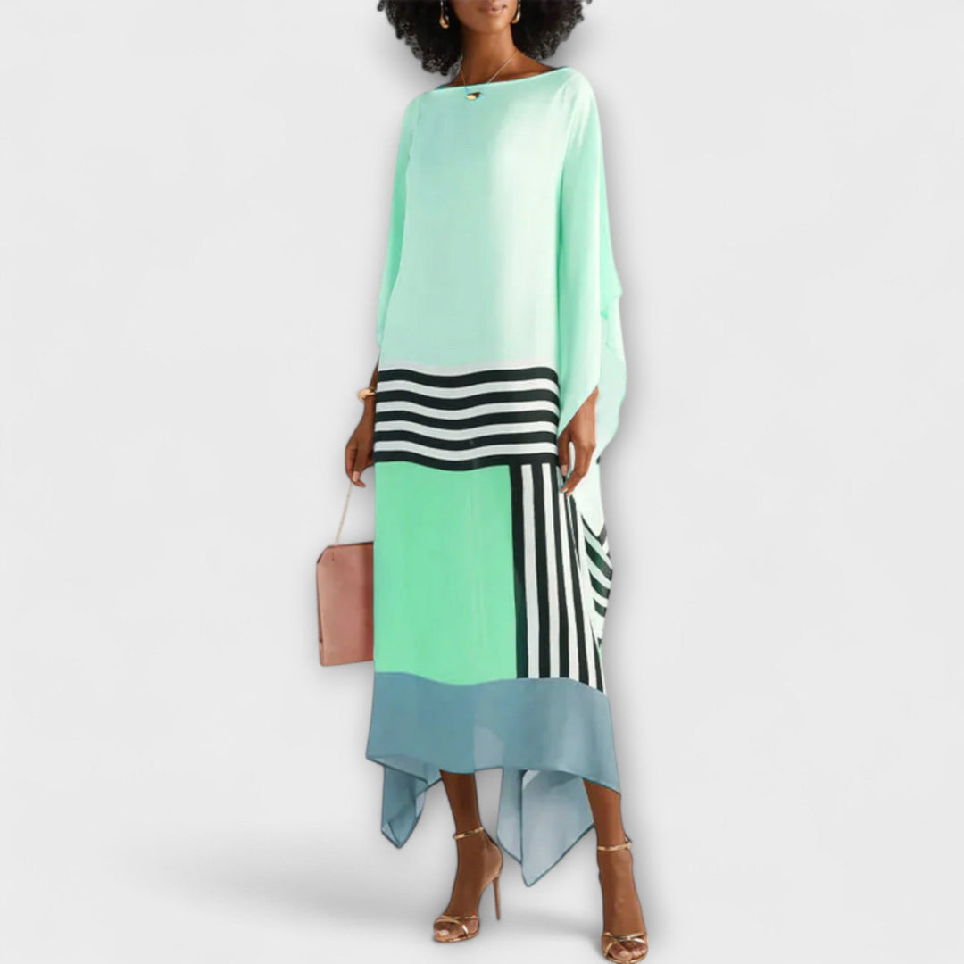 Elenora - Geometrický kaftan s voľným strihom