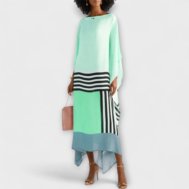 Elenora - Geometrický kaftan s voľným strihom