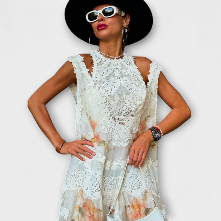 Lottie - Elegantné Maxi Oblečenie z Čipky Kelly