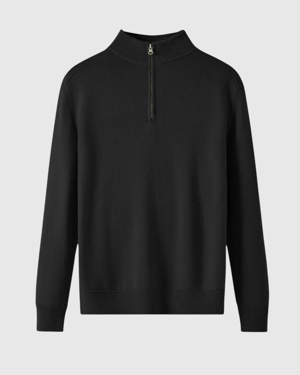 Jenő - Merino vlnený pulóver na zips Capri