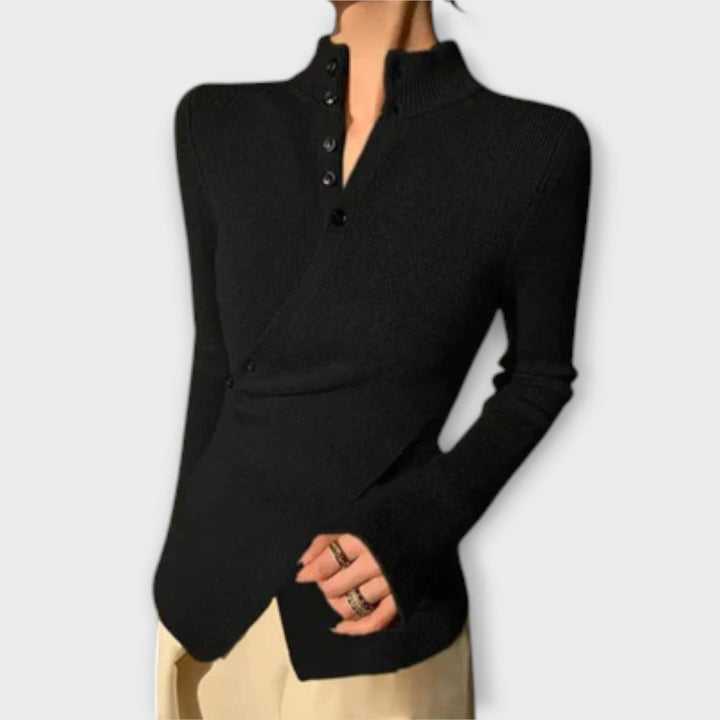 Michiko – Elegantný sveter z bavlneného jersey
