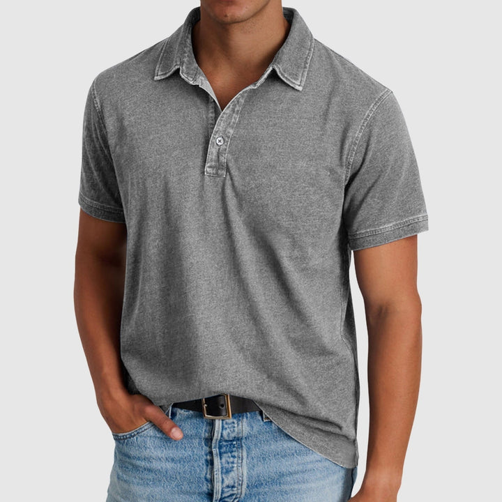 Nándor – Vintage polo košeľa s gombíkmi