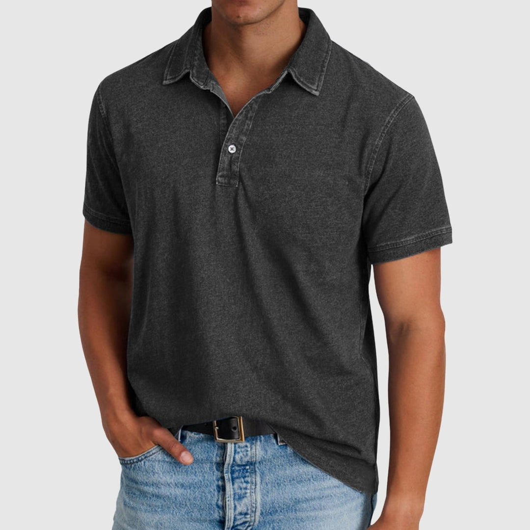 Nándor – Vintage polo košeľa s gombíkmi