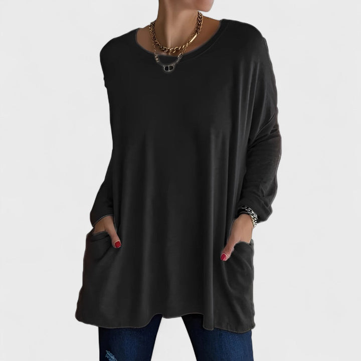 Moira – Voľný top s dlhými rukávmi