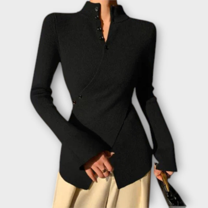 Michiko – Elegantný sveter z bavlneného jersey
