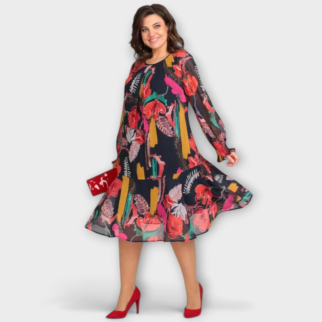 Caroline - Elegantné šaty pre plné postavy pre maximálne pohodlie