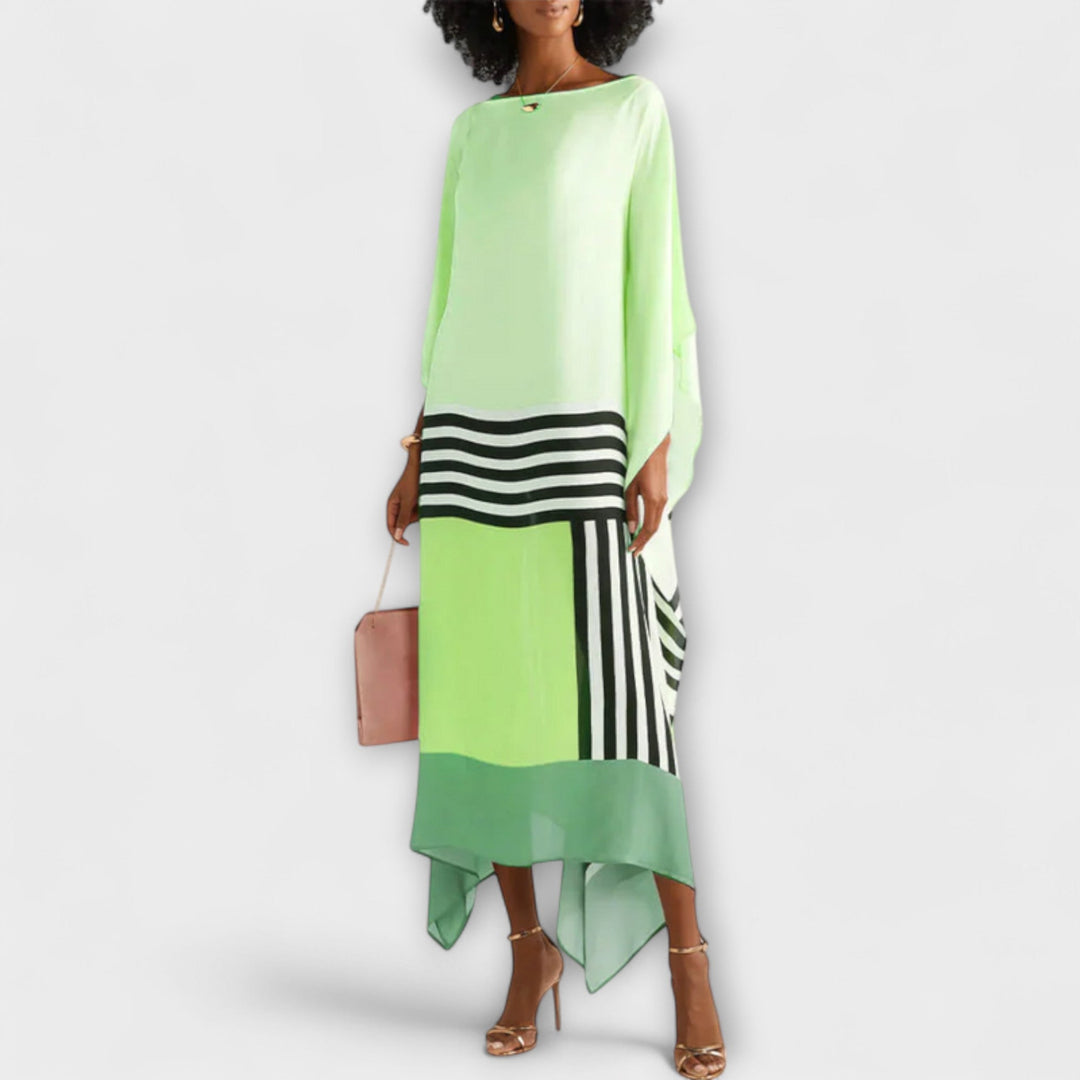 Elenora - Geometrický kaftan s voľným strihom