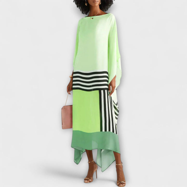 Elenora - Geometrický kaftan s voľným strihom