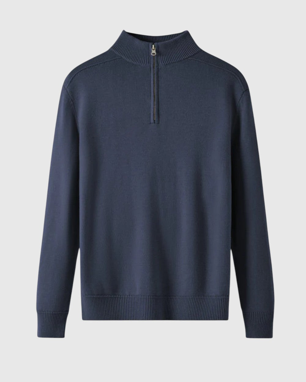 Jenő - Merino vlnený pulóver na zips Capri