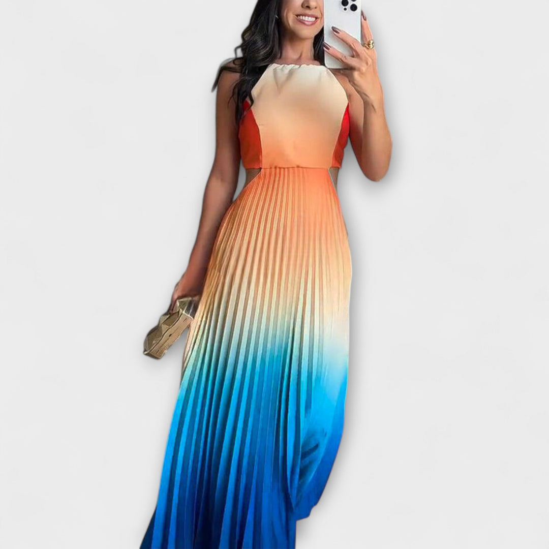 Haven - Štýlové Maxi Oblečenie bez Rukávov s Tie-Dye