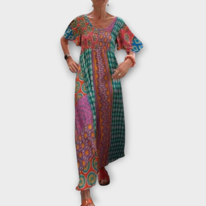 Melania - Vibrantné Boho šaty