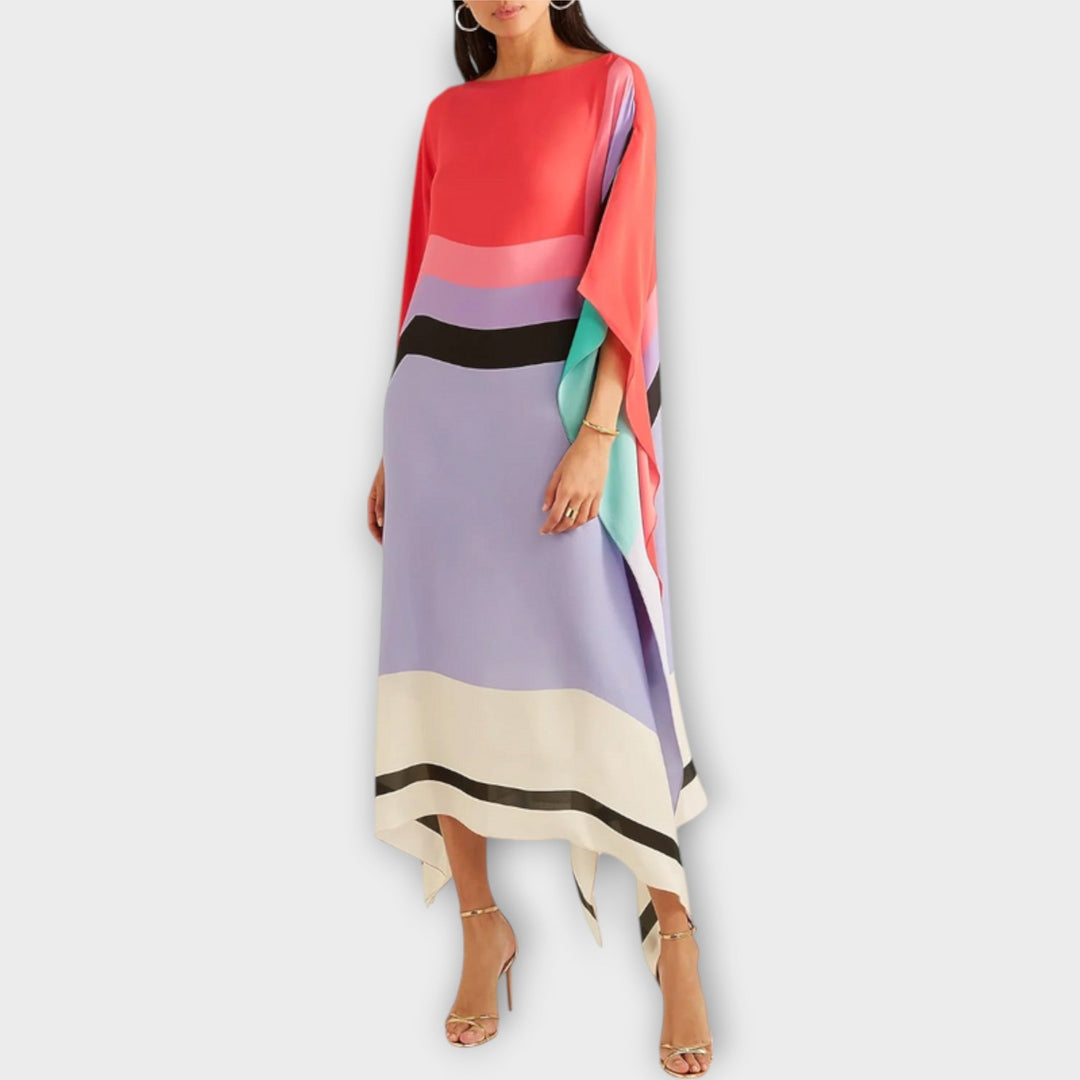Elenora - Geometrický kaftan s voľným strihom
