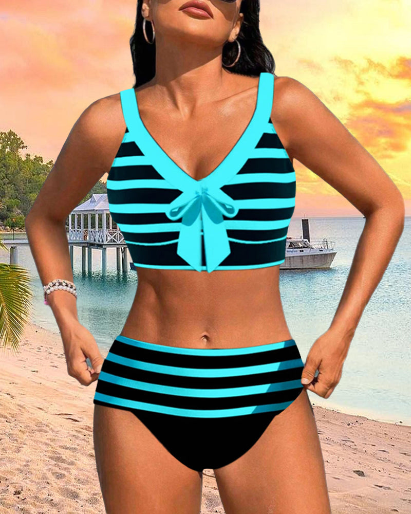 Lula - Vyšší pruhovaný bikini