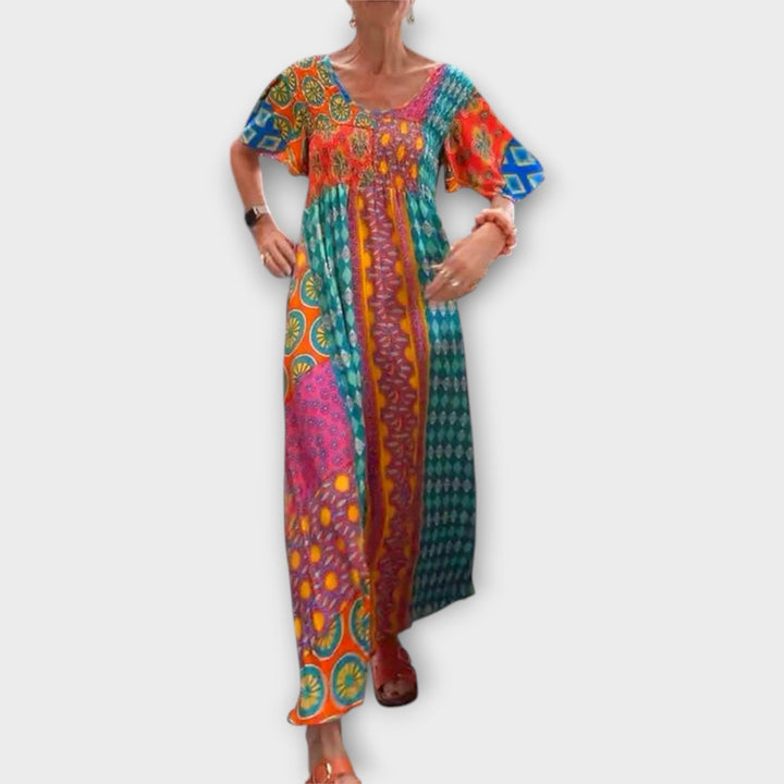 Melania - Vibrantné Boho šaty