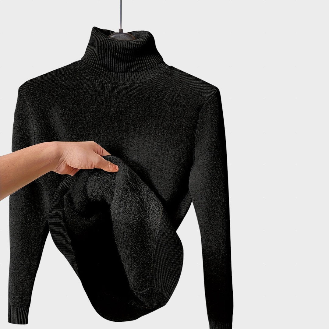 Kaja - Mäkký Sveter s Turtleneck Golierom