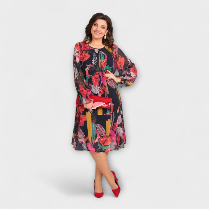 Caroline - Elegantné šaty pre plné postavy pre maximálne pohodlie