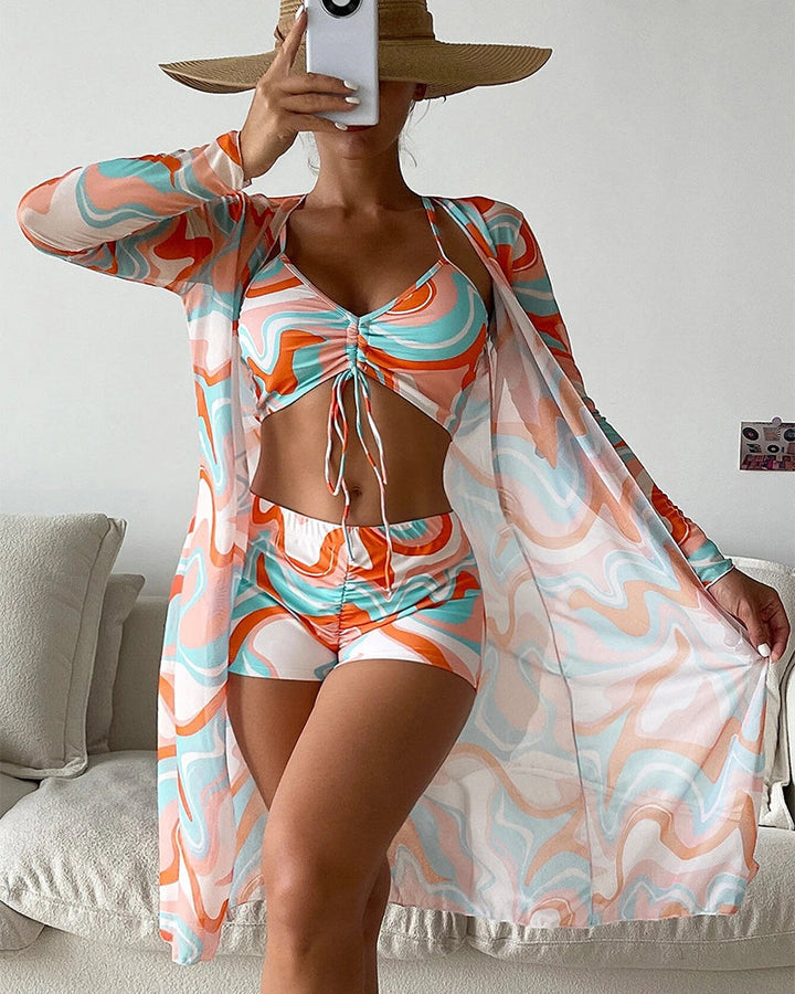 Luna – 3-dielna bikiny súprava s potlačou