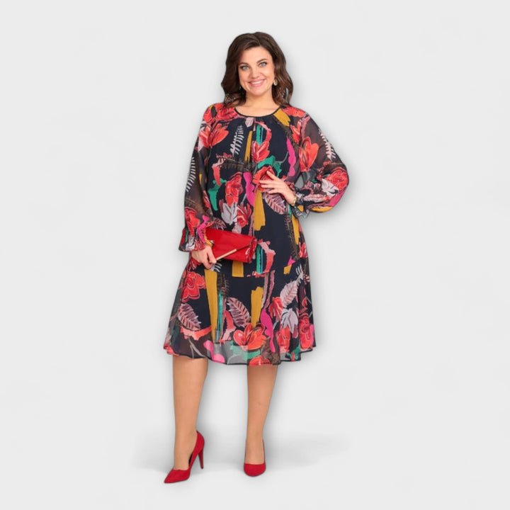 Caroline - Elegantné šaty pre plné postavy pre maximálne pohodlie