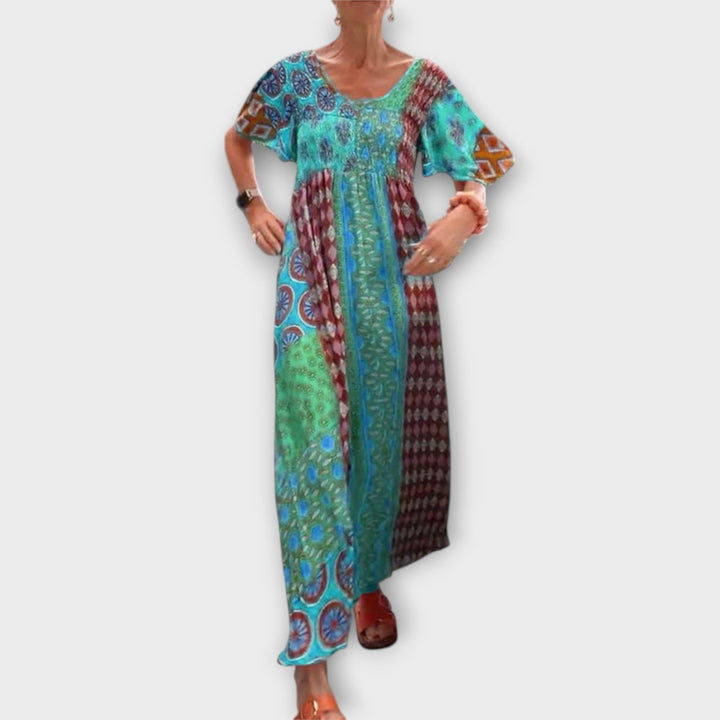 Melania - Vibrantné Boho šaty