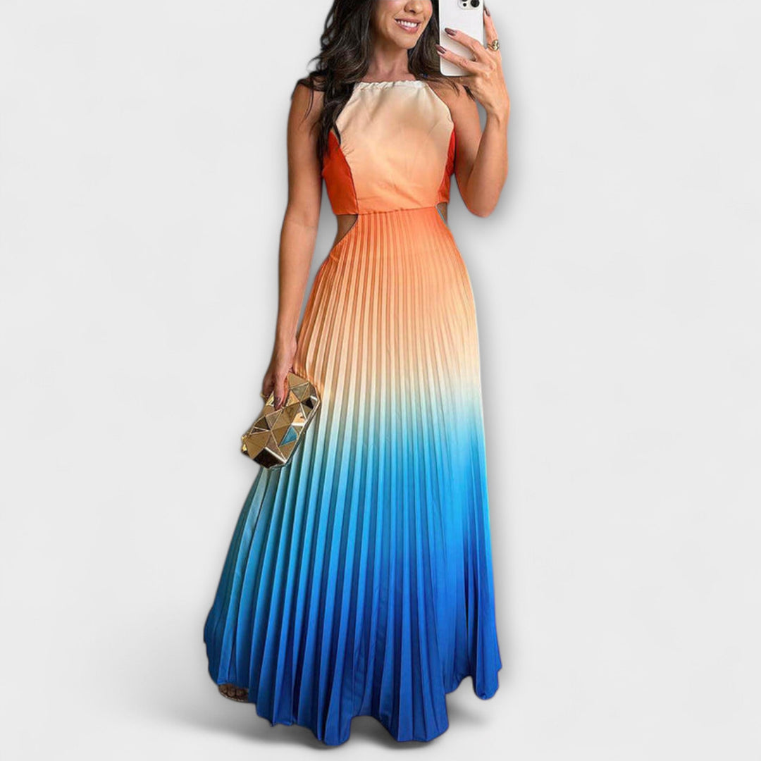 Haven - Štýlové Maxi Oblečenie bez Rukávov s Tie-Dye