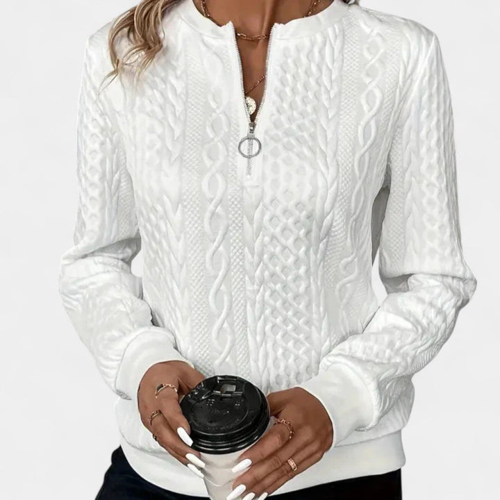 Kaja – Pullover so zadrgo pre modernejši vzhľad