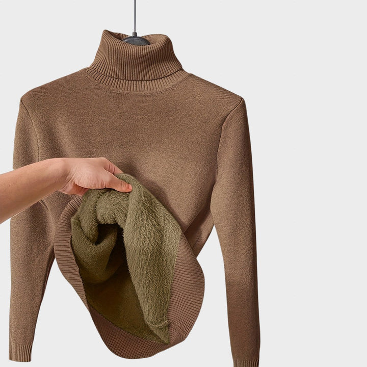 Kaja - Mäkký Sveter s Turtleneck Golierom