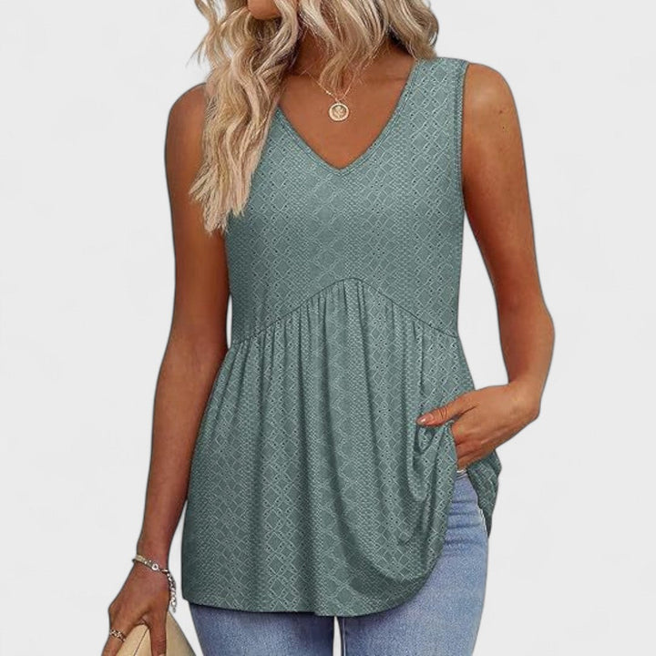 Elenor - Elegantná Casual Dňová Tričko