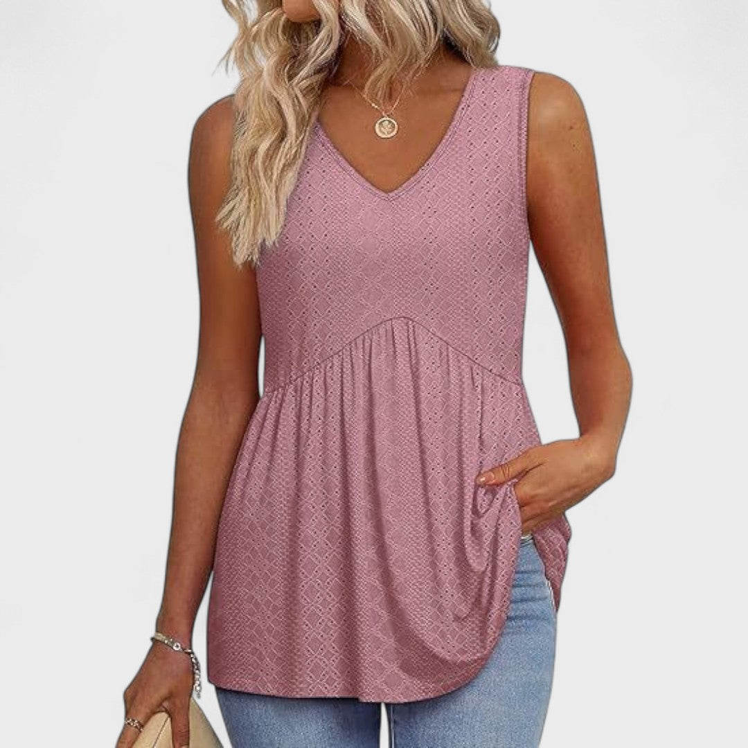 Elenor - Elegantná Casual Dňová Tričko