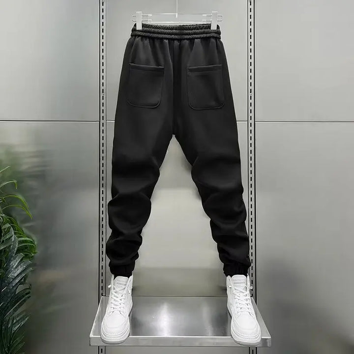 Miroslav - Pruhované elastické jogger nohavice