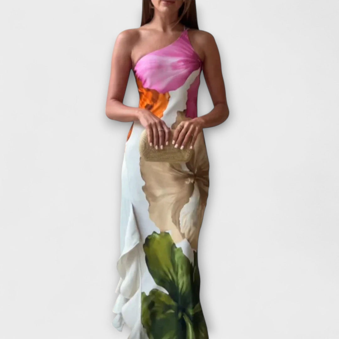 Sapphire - Elegantné Maxi Oblečenie s Patchworkom