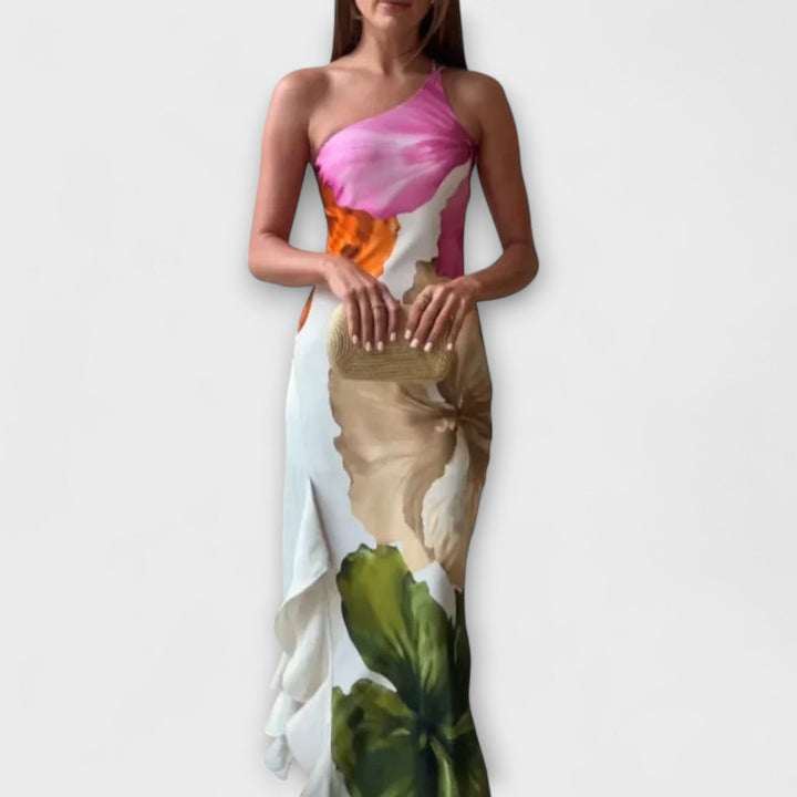 Sapphire - Elegantné Maxi Oblečenie s Patchworkom