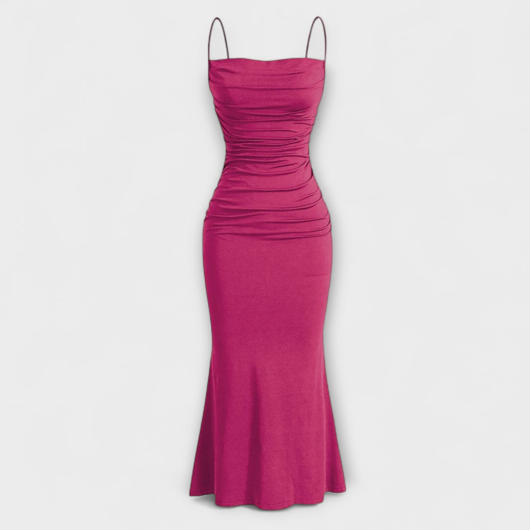 Mia Muse - Elegantné Maxi Poriadkové Šaty