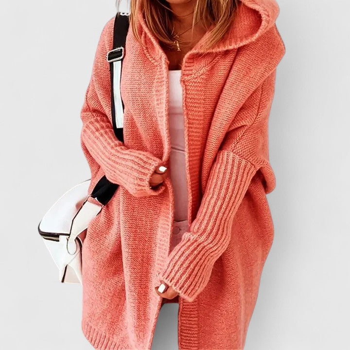 Daniela – Dlhý cardigan s kapucňou