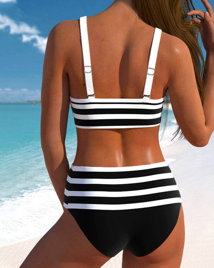 Lula - Vyšší pruhovaný bikini