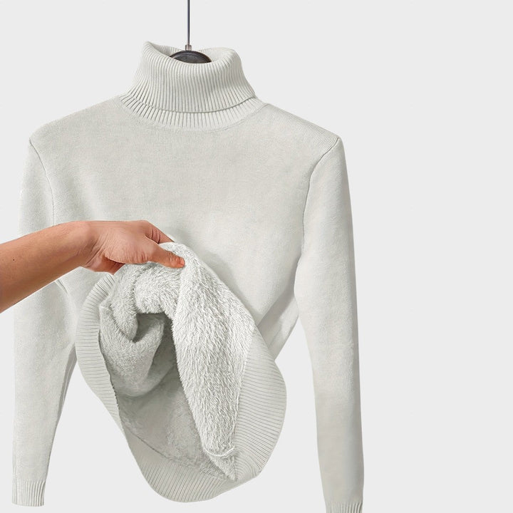 Kaja - Mäkký Sveter s Turtleneck Golierom