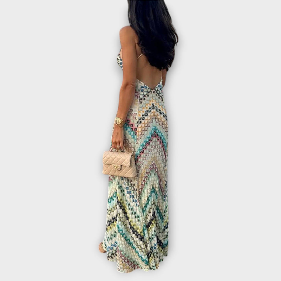 Remi - Maxi šaty s farebným herringbone vzorom od Missoni