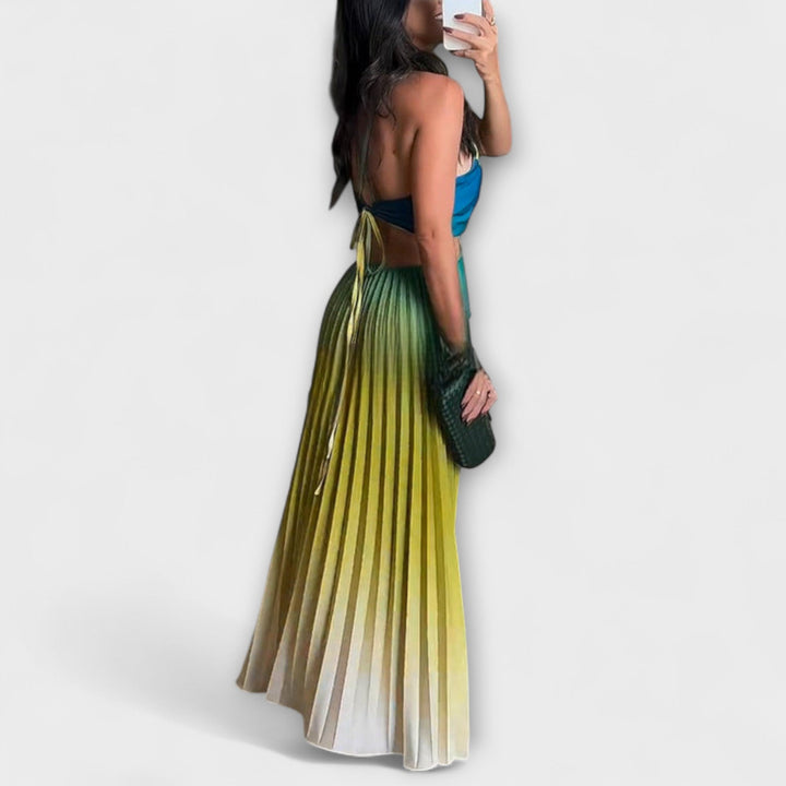 Haven - Štýlové Maxi Oblečenie bez Rukávov s Tie-Dye