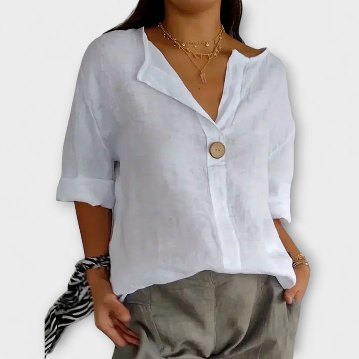 Nicole - Casual Plátenná Blúzka
