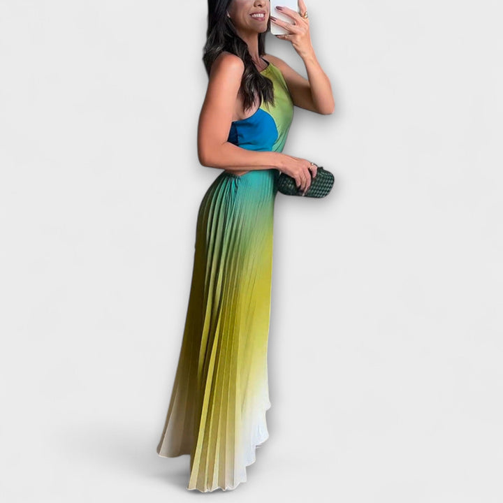 Haven - Štýlové Maxi Oblečenie bez Rukávov s Tie-Dye